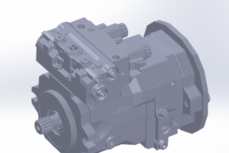 林德柱塞泵HPV三维模型