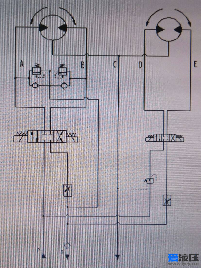 液压马达并联问题求教
