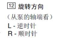 泵样本的旋向描述