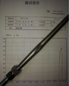  卡套接头测式压力时，钢管爆开了，然后卡套没事？这是什么情况？