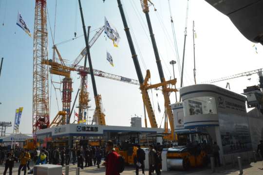 宝马展工程机械现场随拍