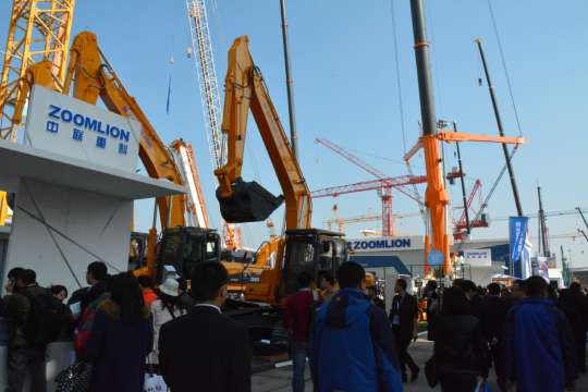 宝马展工程机械现场随拍