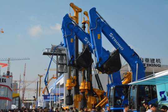 宝马展工程机械现场随拍