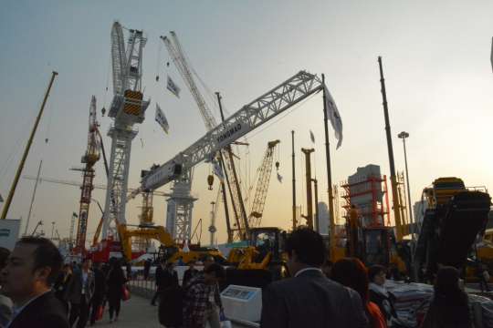 宝马展工程机械现场随拍