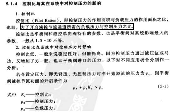 平衡阀先导开启压力有关问题