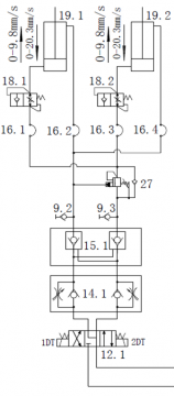 如下图，液压锁、平衡阀、防爆阀是否可以不用这么多，油缸始终受压应力。