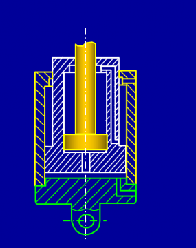三级双作用液压油缸动画PPT