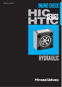 日本广濑HIROSE阀样本