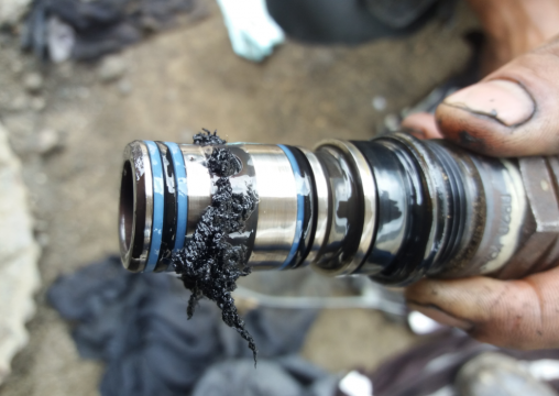 有一块破布在里面