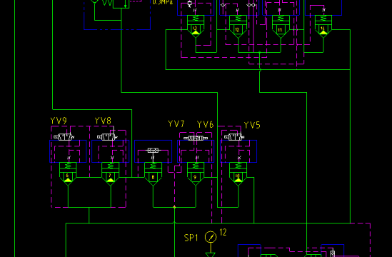 液压油路图，有个地方看不懂