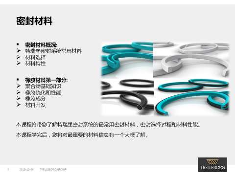 密封材料——橡胶、聚四氟乙烯、聚氨酯等