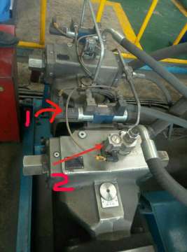 请教A4VSO DRG双联泵这个是控制什么的？