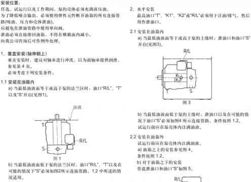 力士乐变量泵A4VSO安装说明