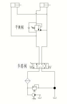 请教图示负载后液压缸缓慢回收的原因